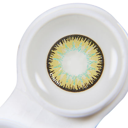 Vega Tricolor Golden Brown Cosmetic Colored Contact Lenses