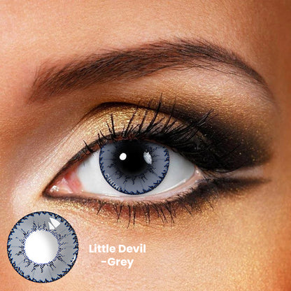 Little Devil Gray Cosmetic Colored Contact Lenses