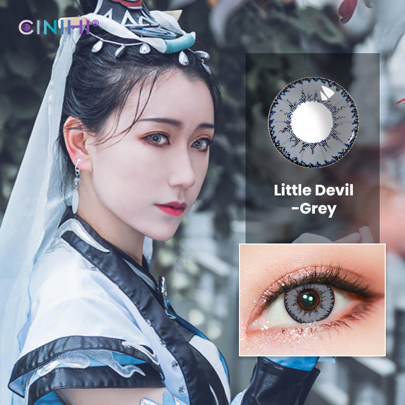 Little Devil Gray Cosmetic Colored Contact Lenses