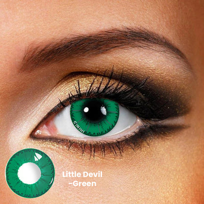 Little Devil Green Cosmetic Colored Contact Lenses