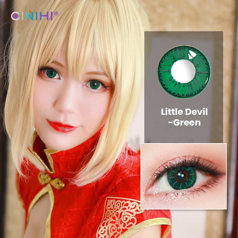 Little Devil Green Cosmetic Colored Contact Lenses