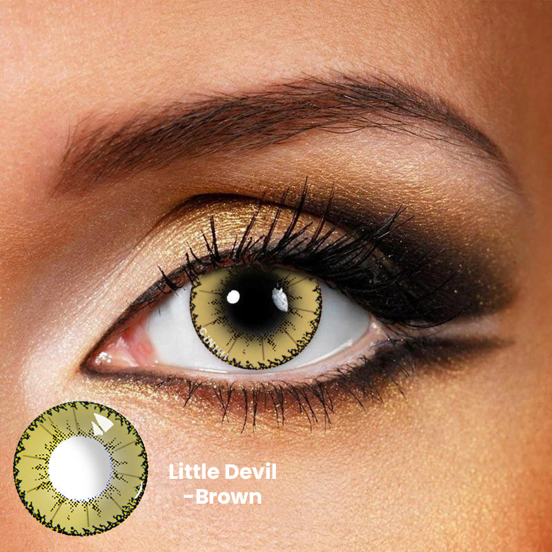 Little Devil Brown Cosmetic Colored Contact Lenses