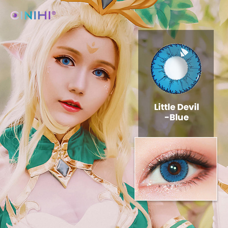 Little Devil Blue Cosmetic Colored Contact Lenses