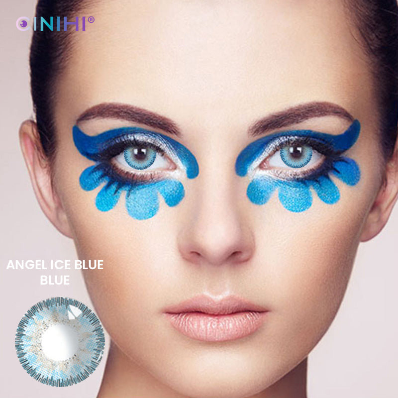 Angel Ice Blue Blue Cosmetic Colored Contact Lenses