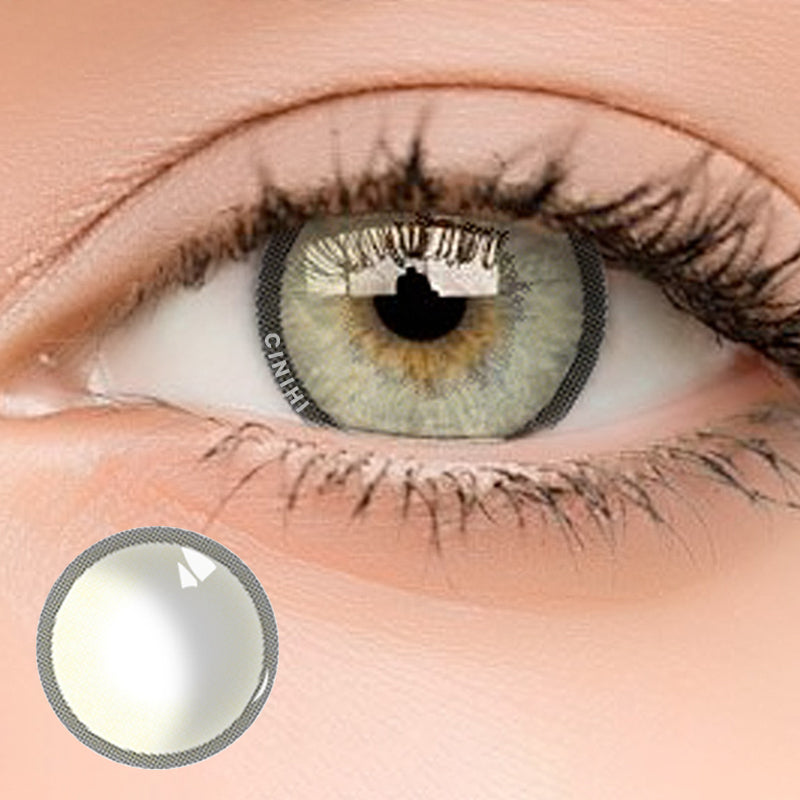 Aurora Ⅱ Yellow Green Cosmetic Colored Contact Lenses