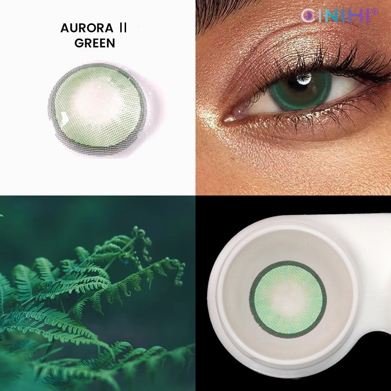 Aurora Ⅱ Green Cosmetic Colored Contact Lenses