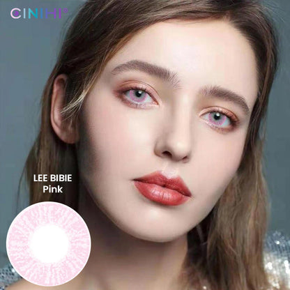 Lee Bibie Pink Cosmetic Colored Contact Lenses