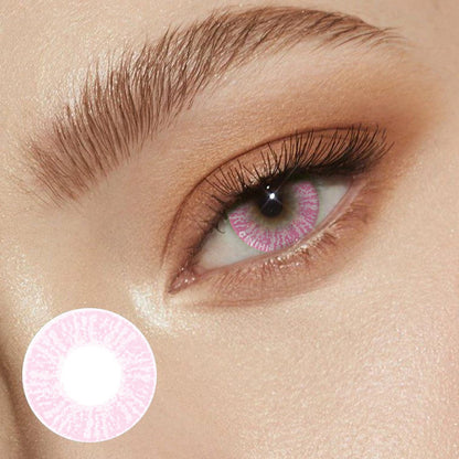 Lee Bibie Pink Cosmetic Colored Contact Lenses