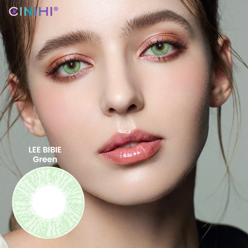 Lee Bibie Green Cosmetic Colored Contact Lenses