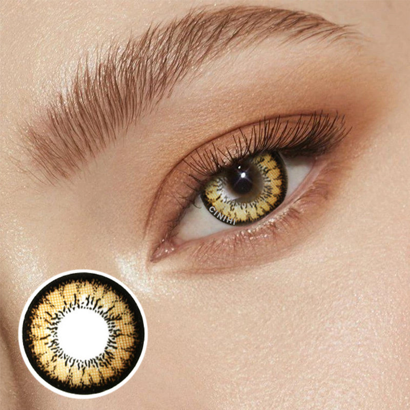 Honey Brown Cosmetic Colored Contact Lenses