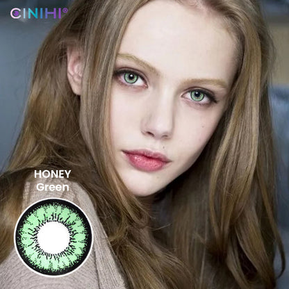 Honey Green Cosmetic Colored Contact Lenses