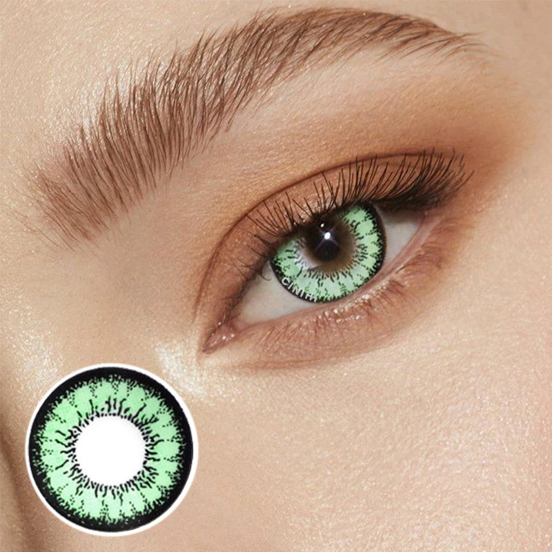 Honey Green Cosmetic Colored Contact Lenses