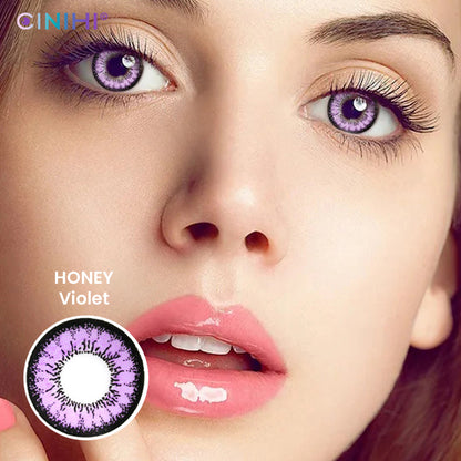 Honey Purple Cosmetic Colored Contact Lenses