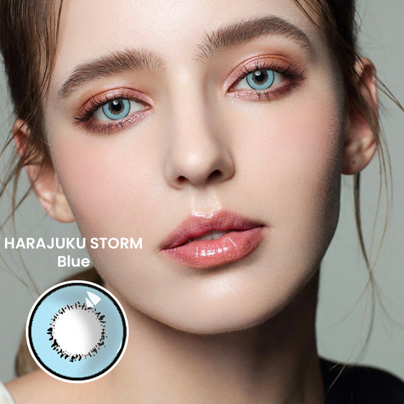 Harajuku Storm Blue Cosmetic Colored Contact Lenses