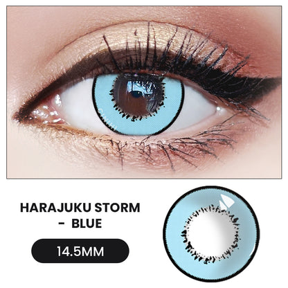 Harajuku Storm Blue Cosmetic Colored Contact Lenses