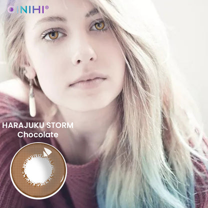 Harajuku Storm Chocolate Cosmetic Colored Contact Lenses