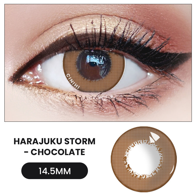 Harajuku Storm Chocolate Cosmetic Colored Contact Lenses