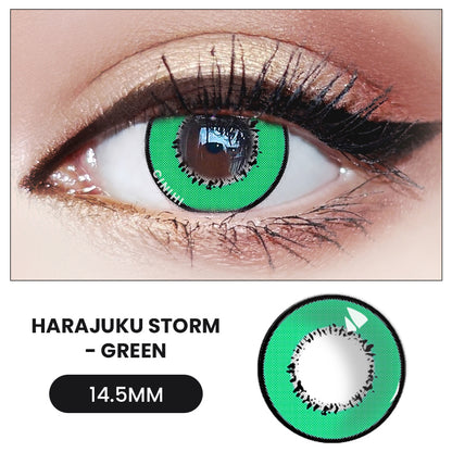 Harajuku Storm Green Cosmetic Colored Contact Lenses