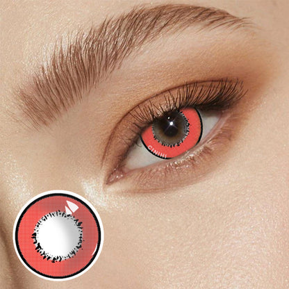 Harajuku Storm Red Cosmetic Colored Contact Lenses