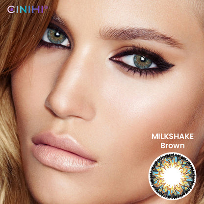 Milk Shake Brown Cosmetic Colored Contact Lenses