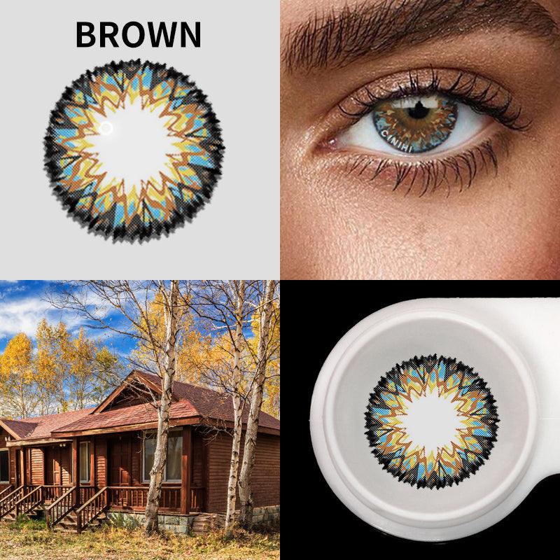 Milk Shake Brown Cosmetic Colored Contact Lenses