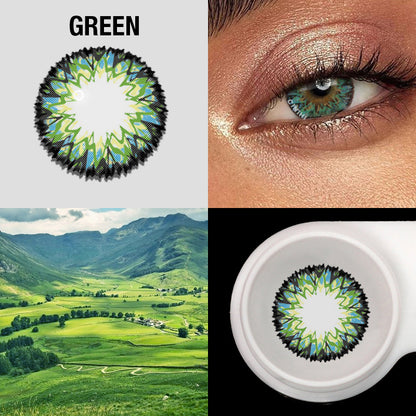 Milk Shake Green Cosmetic Colored Contact Lenses