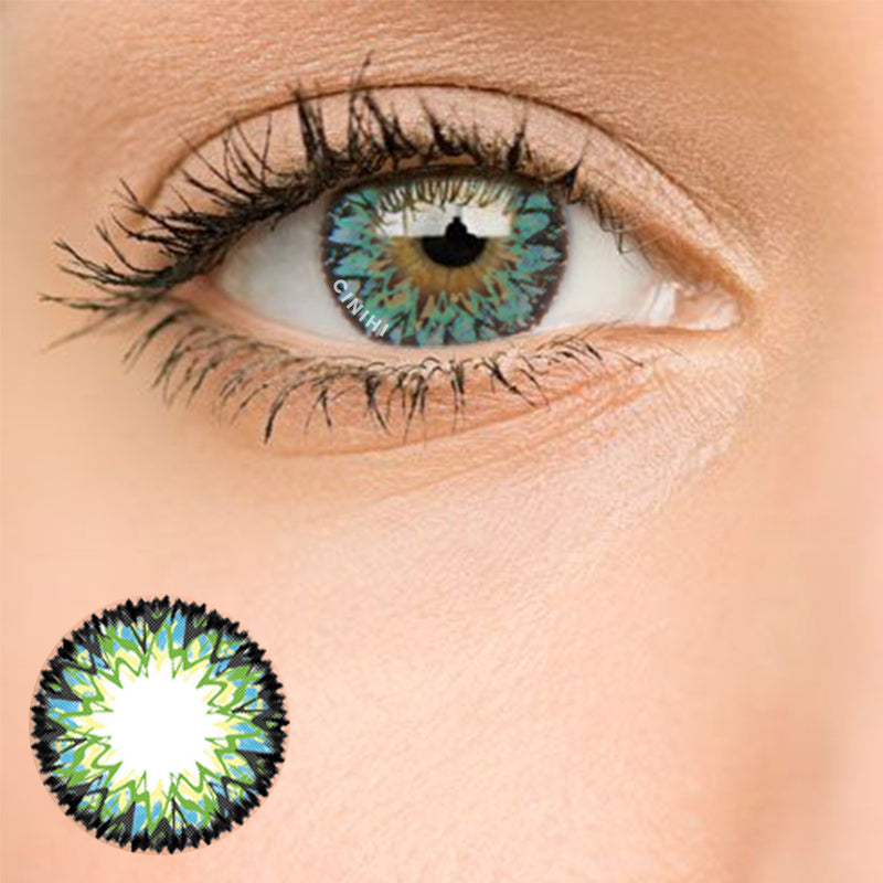 Milk Shake Green Cosmetic Colored Contact Lenses