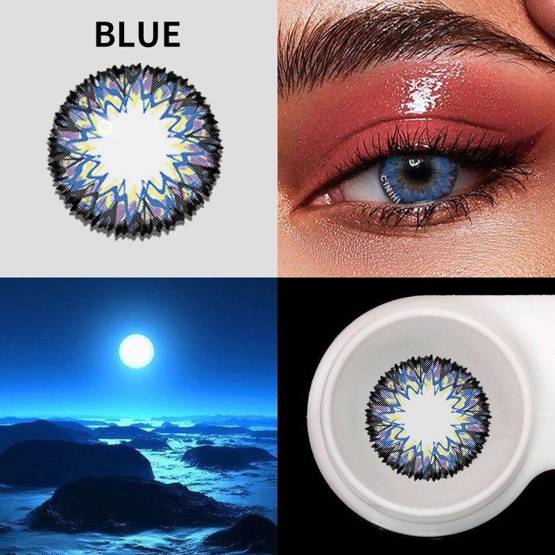 Milk Shake Blue Cosmetic Colored Contact Lenses