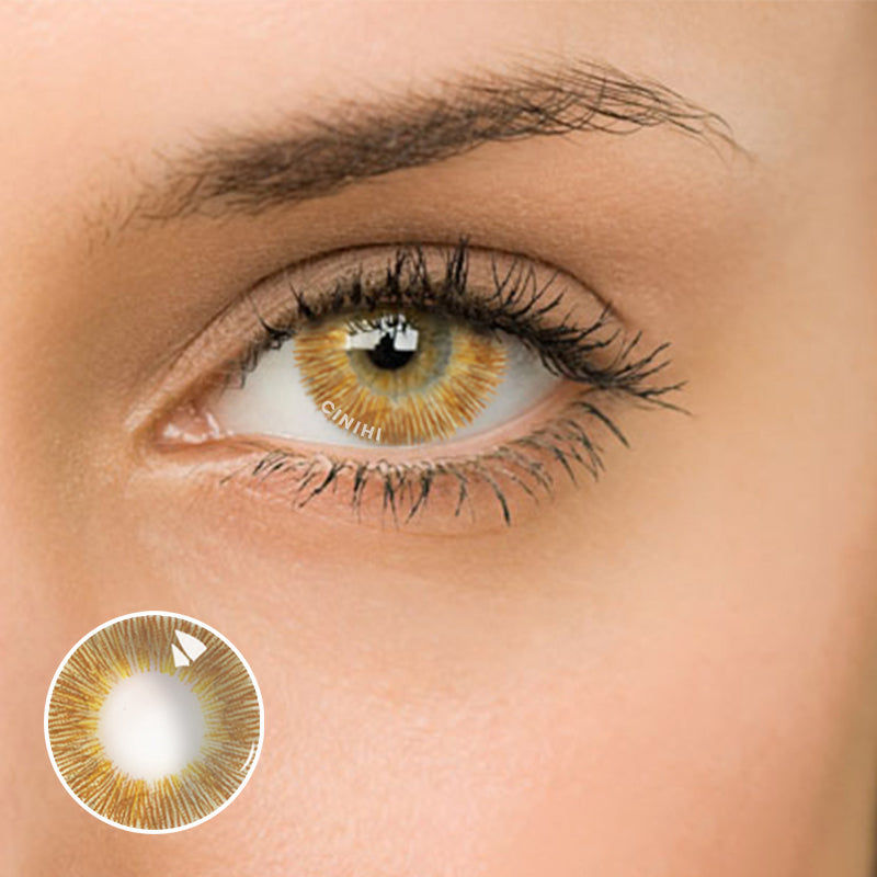 Sunny Tri-colored Brown Cosmetic Colored Contact Lenses