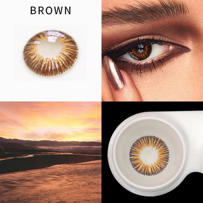 Dandelion Brown Cosmetic Colored Contact Lenses