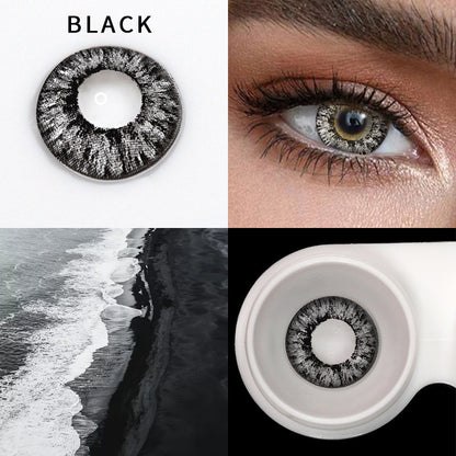 Milk Powder Black Cosmetic Colored Contact Lenses