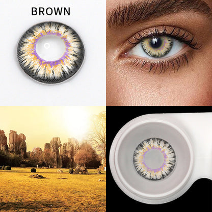 Milk Powder Brown Cosmetic Colored Contact Lenses