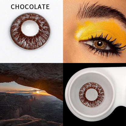 Milk Powder Chocolate Cosmetic Colored Contact Lenses