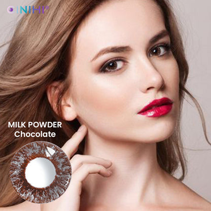 Milk Powder Chocolate Cosmetic Colored Contact Lenses