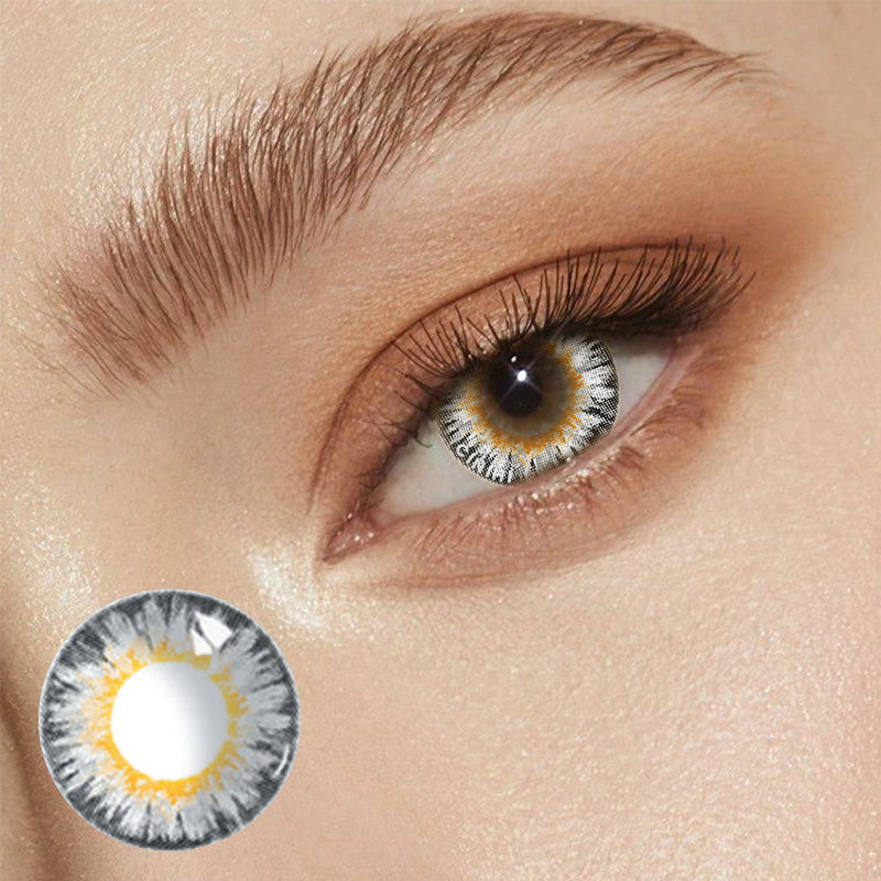 Milk Powder Gray Cosmetic Colored Contact Lenses