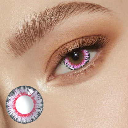 Milk Powder Pink Cosmetic Colored Contact Lenses