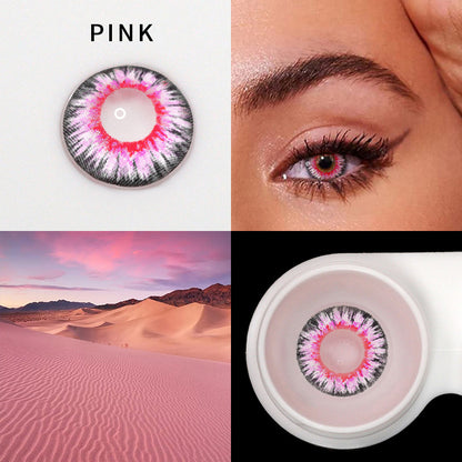 Milk Powder Pink Cosmetic Colored Contact Lenses